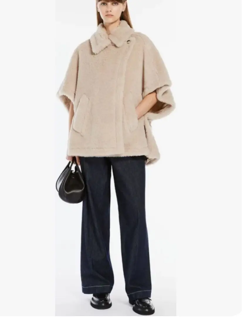 sasaan　MaxMara 新品未使用　tebe ベージュ ポンチョ 2025年最新】Max Mara カラー：ベージュ系 ポンチョ・ケープ