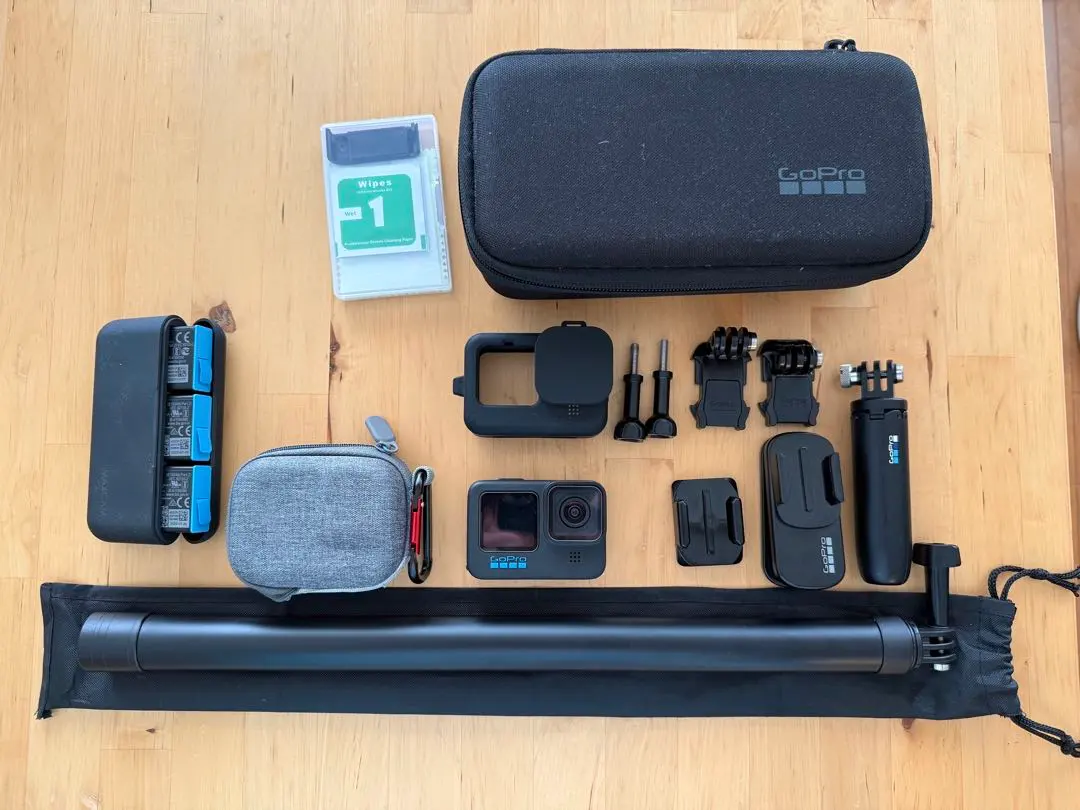 Thumbnail of GoPro Hero 10 Black camera and accessories