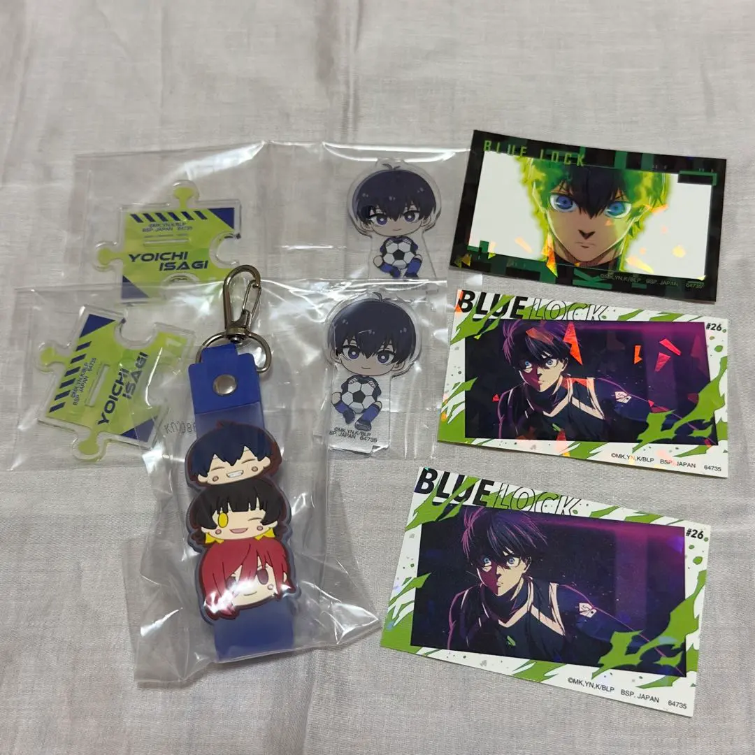 Thumbnail of Blue Lock Ichiban Kuji Yoichi Isagi Acrylic Stand, Pockette Charm, and Sticker Set