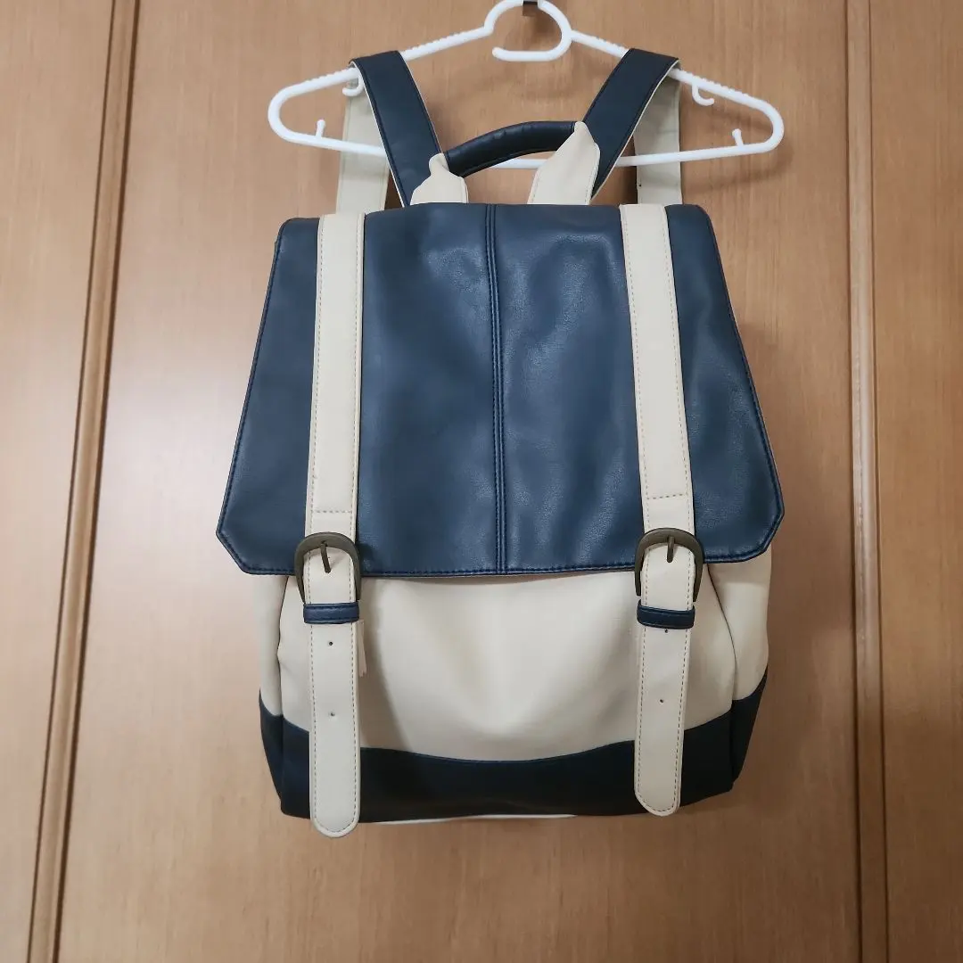 Thumbnail of Navy and cream backpack