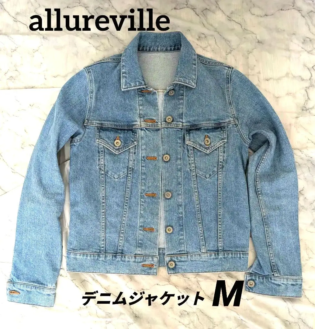 アルアバイル　ショート丈デニムジャケット ブルー デニムブルゾン|allureville OFFICIAL SITE / ONLINE SHOP
