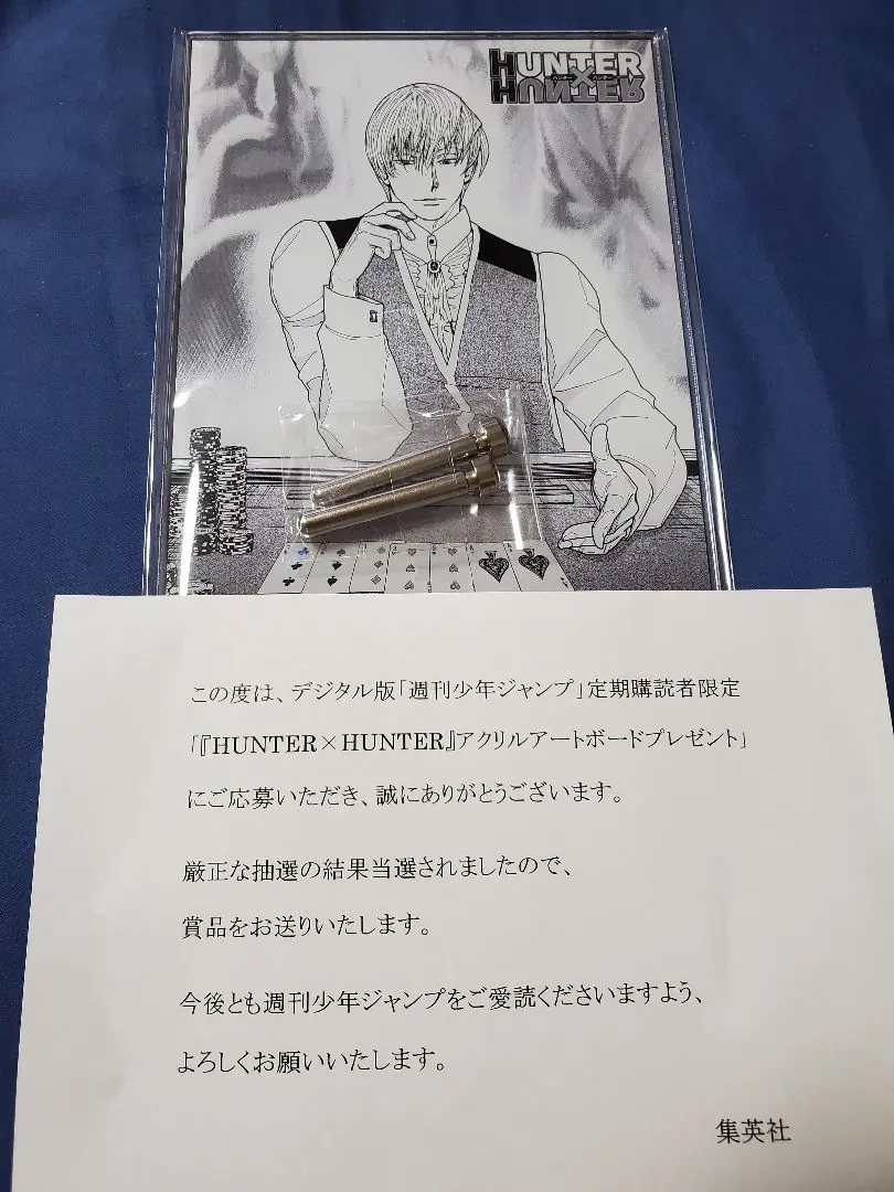 HUNTER×HUNTER 定期購読者限定 アクリルアートボード ヒソカ 当選品 ジャンプ＋定期購読者限定HUNTER×HUNTER アクリルアートボード