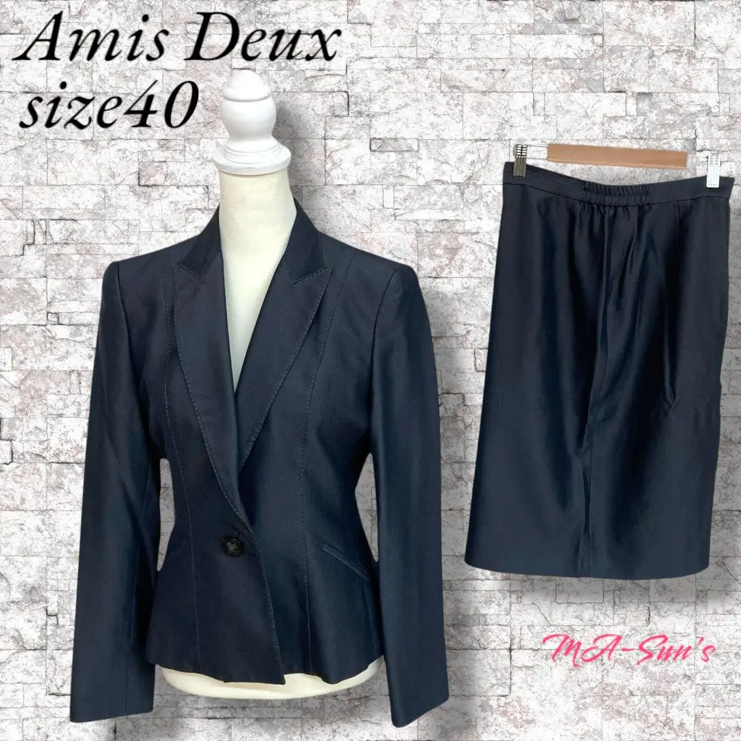 【未使用品】Amis Deux ドゥザミ スーツ セットアップ 40 Amis Deux】ドゥザミ スカートスーツ上下セットアップ - メルカリ