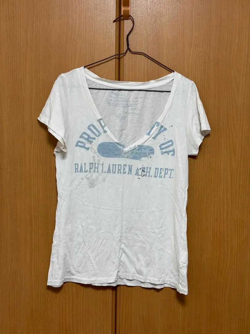 Thumbnail of Ralph Lauren V-neck T-shirt, White