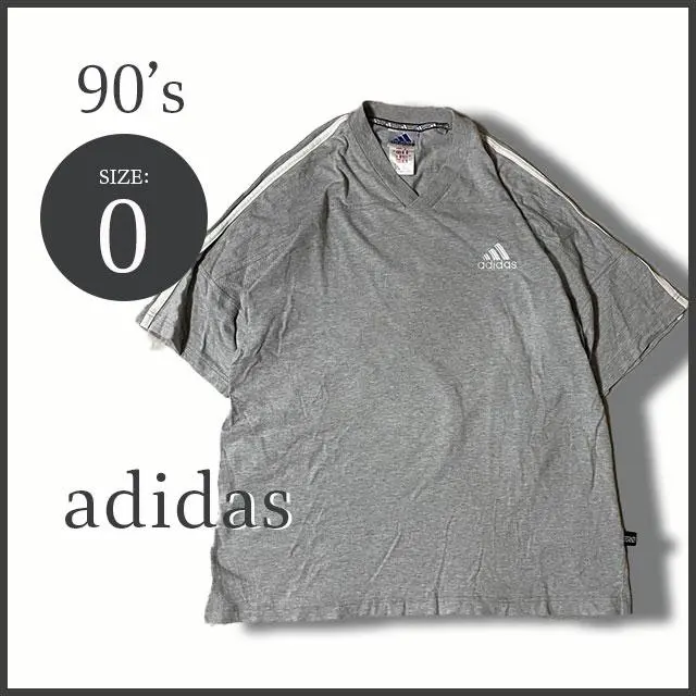 Thumbnail of 90s Adidas [World Flag Tag] S/S T-shirt Sz. O Three Stripe