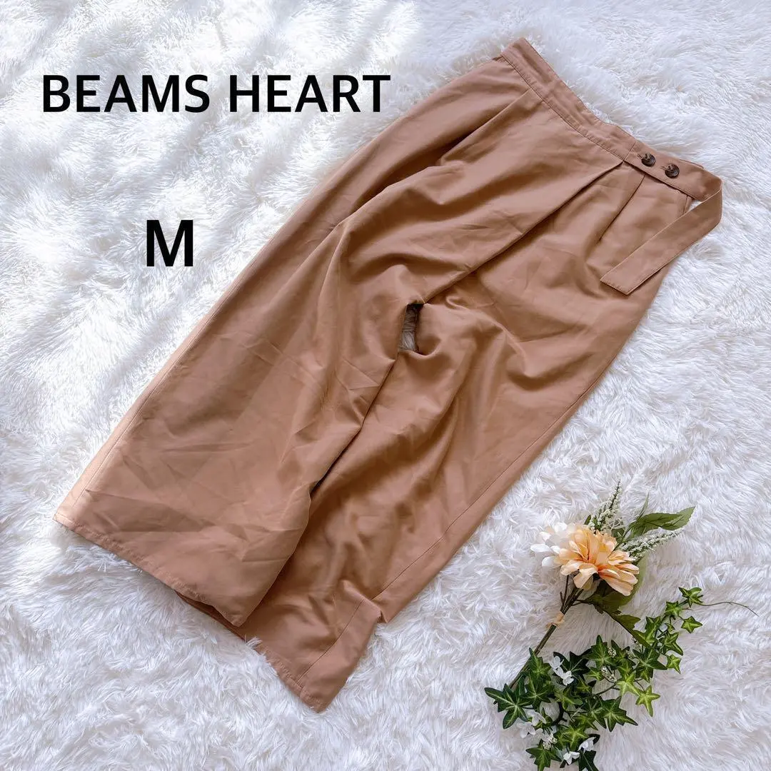Thumbnail of BEAMS HEART Wide Pants Asymmetrical Tucked Waist Elastic Relaxed Fit