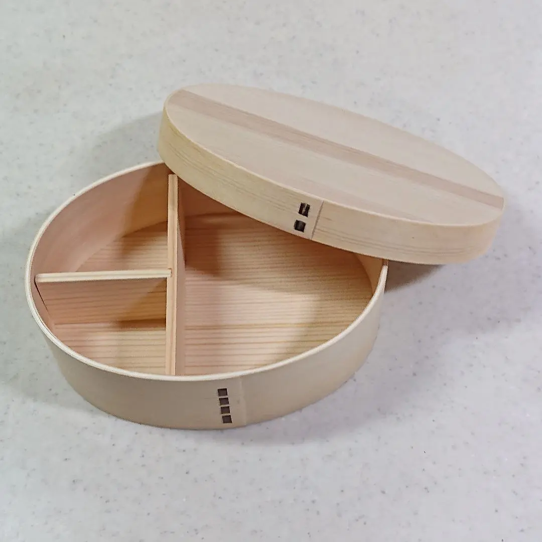 Thumbnail of ⑬ Nostalgic traditional bentwood lunch box, perfect for SNS, Showa retro style, small item storage