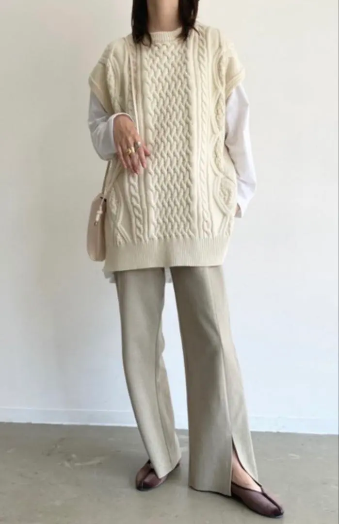 Thumbnail of Neuna Nuna Cable Knit Vest Oversized