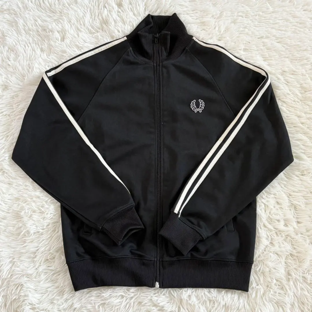 Thumbnail of FRED PERRY Track Jacket Jersey Black