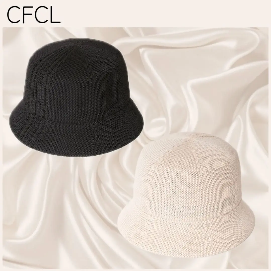 新品未使用 CFCL ハット 帽子 MESH KNIT ASYMMETRIC HAT