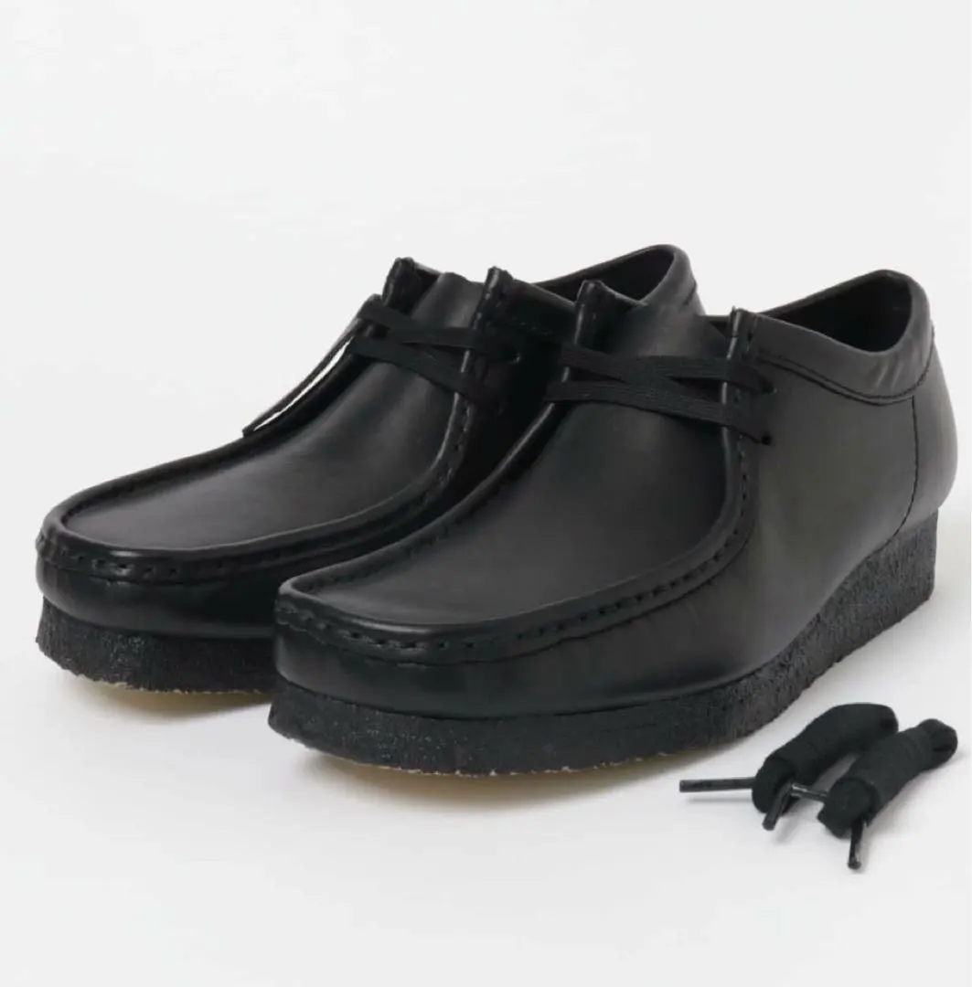 Thumbnail of CLARKS Originals Black Leather Shoes