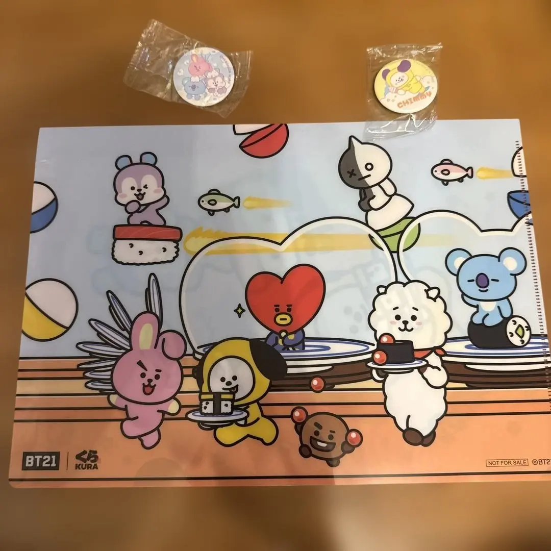 Thumbnail of BT21 Clear File and Badge Set CHIMMY