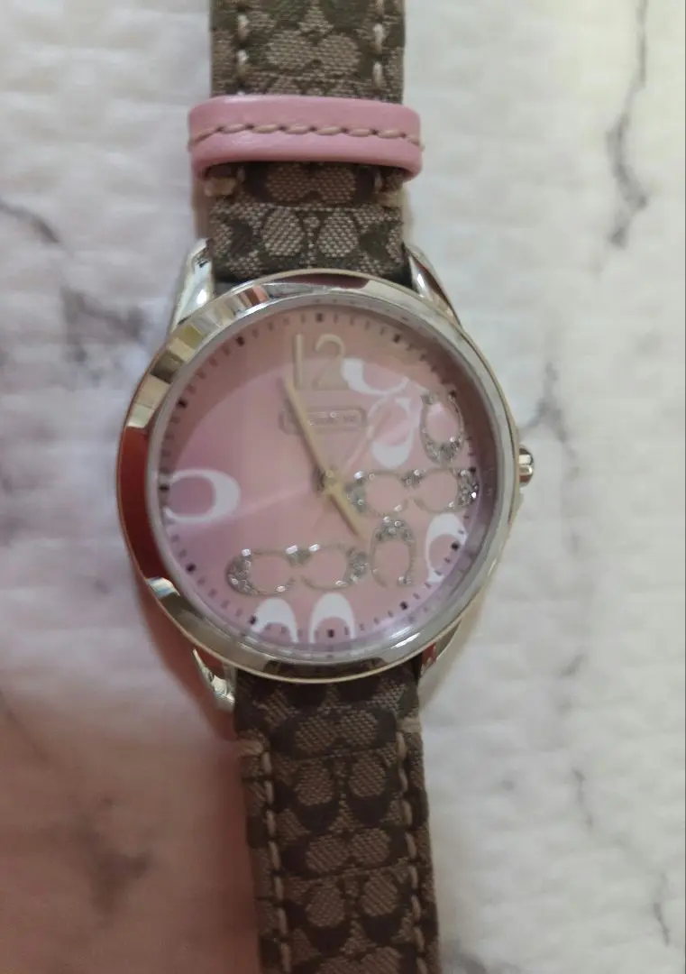 COACH 手錶 簽名款 粉紅色 COACH 可愛 的縮圖