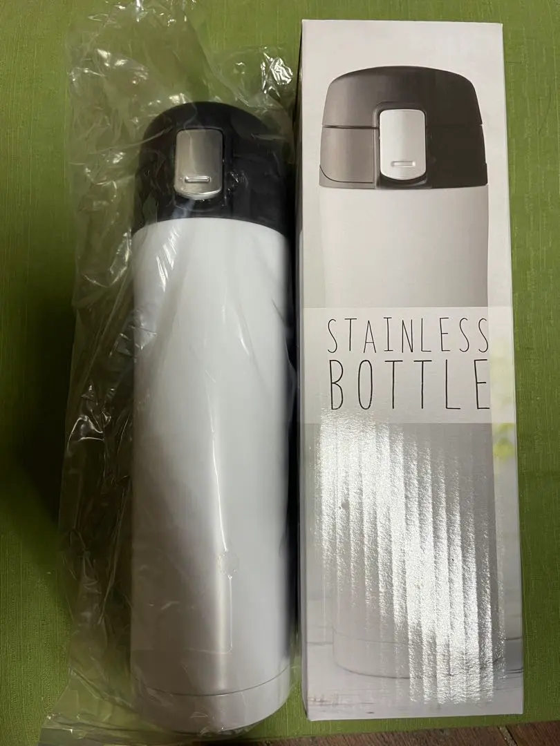 不鏽鋼保溫瓶 不鏽鋼製 便攜保溫杯 一鍵開蓋 真空 450ml 的縮圖