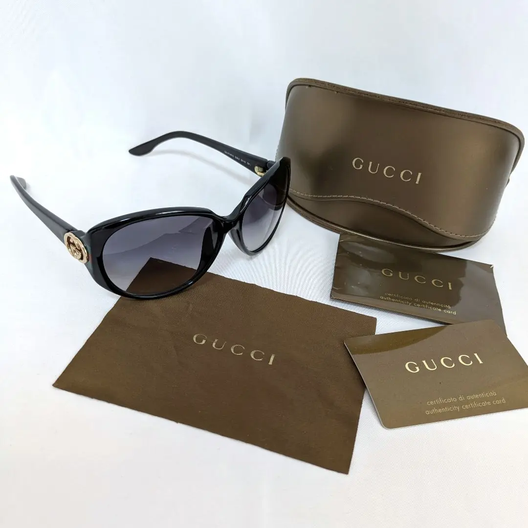 美品❗️GUCCI☆サングラスGG 3176/K/S D28JJ グッチ GG 3176/K/S D28JJサングラス ブラックGUCCI