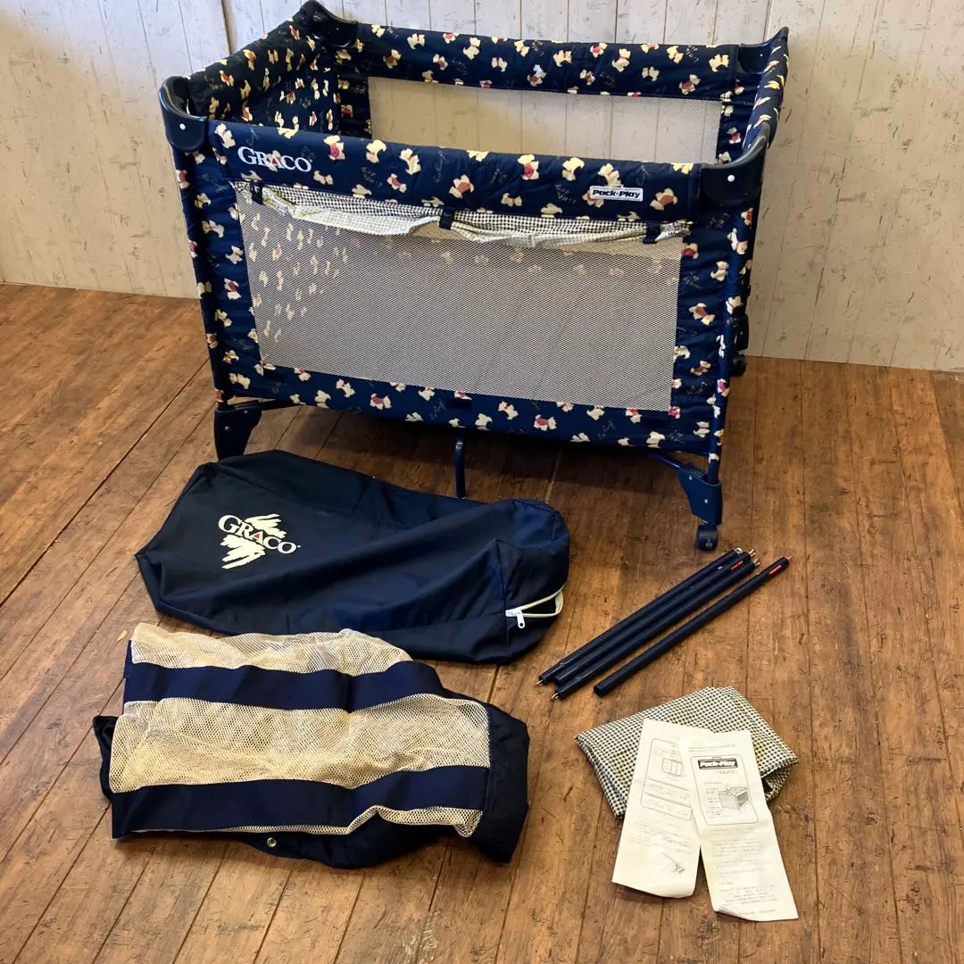 ❣️美品です❣️グレコ パックンプレイヤード  双子用ベビーベッド ベビーサークル GRACO グレコ パックン プレイヤード ツインバシネット ヴァンス