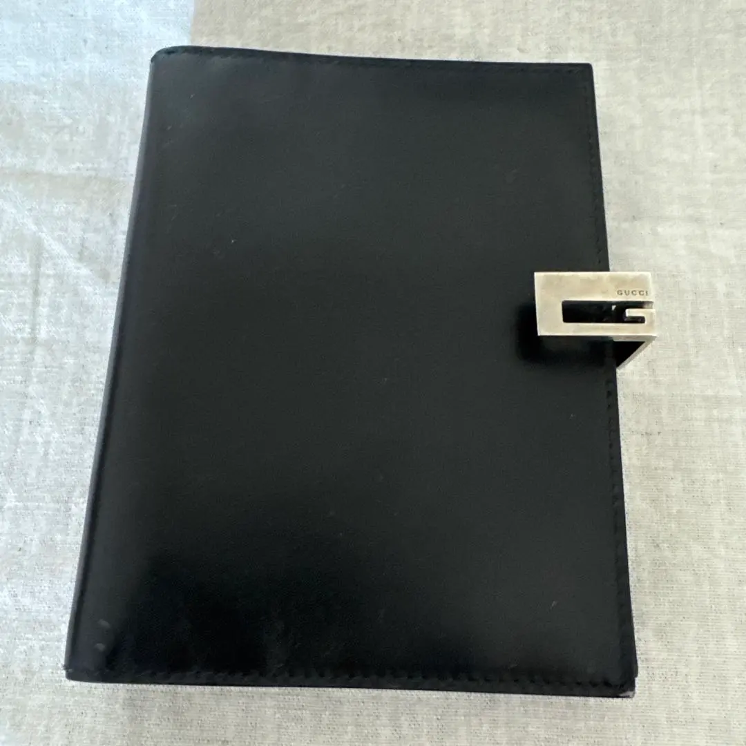 Thumbnail of GUCCI Leather Notebook Cover, Black