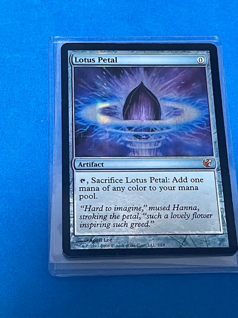 【MTG】水蓮の花びら Foil 4枚 パーティを彩るご馳走や EX+](全面光沢FOIL)水蓮の花びら/Lotus