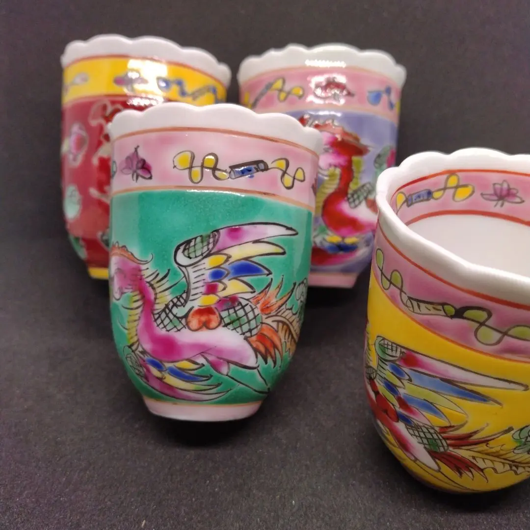 プラナカン陶器　カムチェン プラナカン・カムチェン小皿セット、プラナカン雑貨、プラナカン
