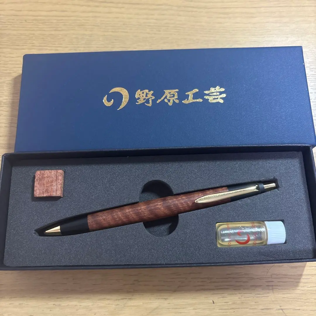 野原工芸 本花梨虎杢 ロータリーペンン【旧式クリップ】 野原工芸】本花梨虎杢 限定樹種を開封レビュー スタンダード