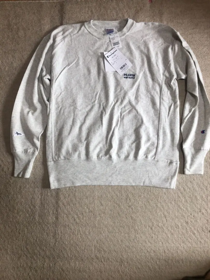 Champion/pilgrim surf supplyスウェット M グレー 2025年最新】ピルグリムサーフサプライ チャンピオンの人気