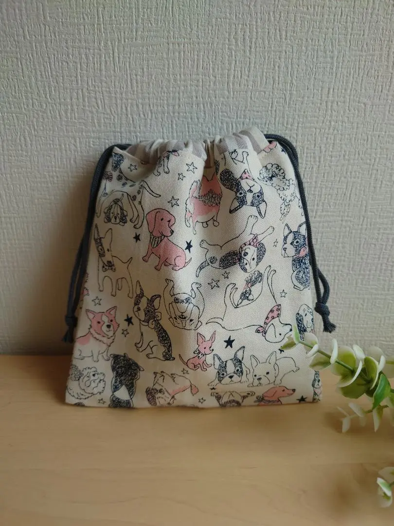 迷你束口袋☆狗狗滿滿☆ 的縮圖