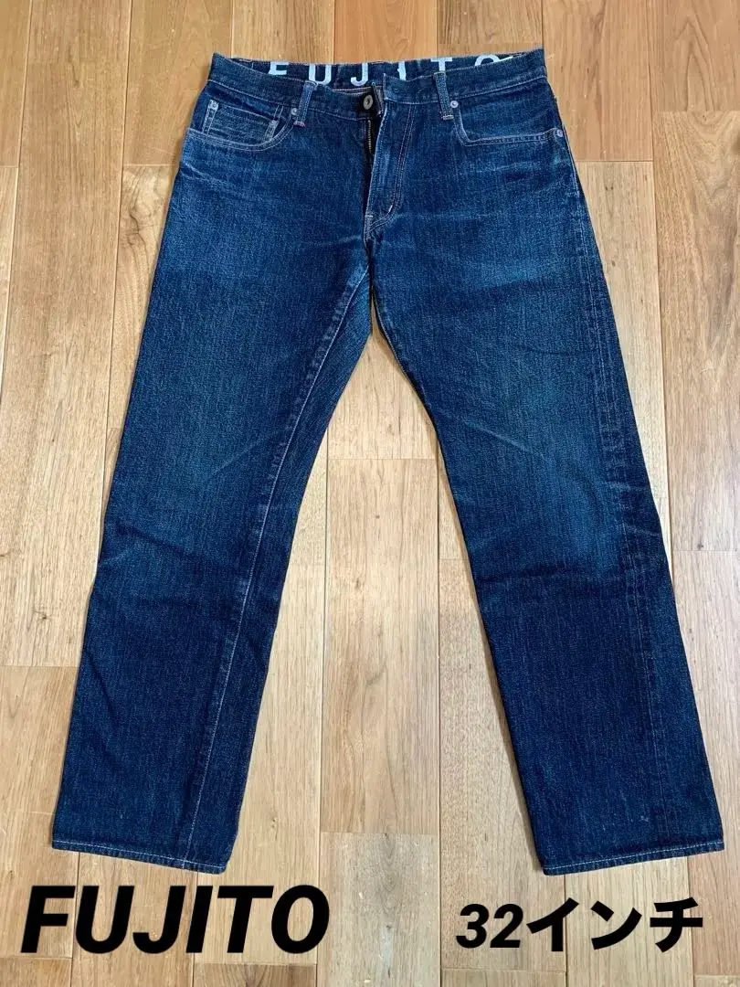 週末値下　FUJITO デニム 藍泥染 テーパード 32 フジト FUJITO (フジト) Acer Denim Jeans / エイサーデニムジーンズ