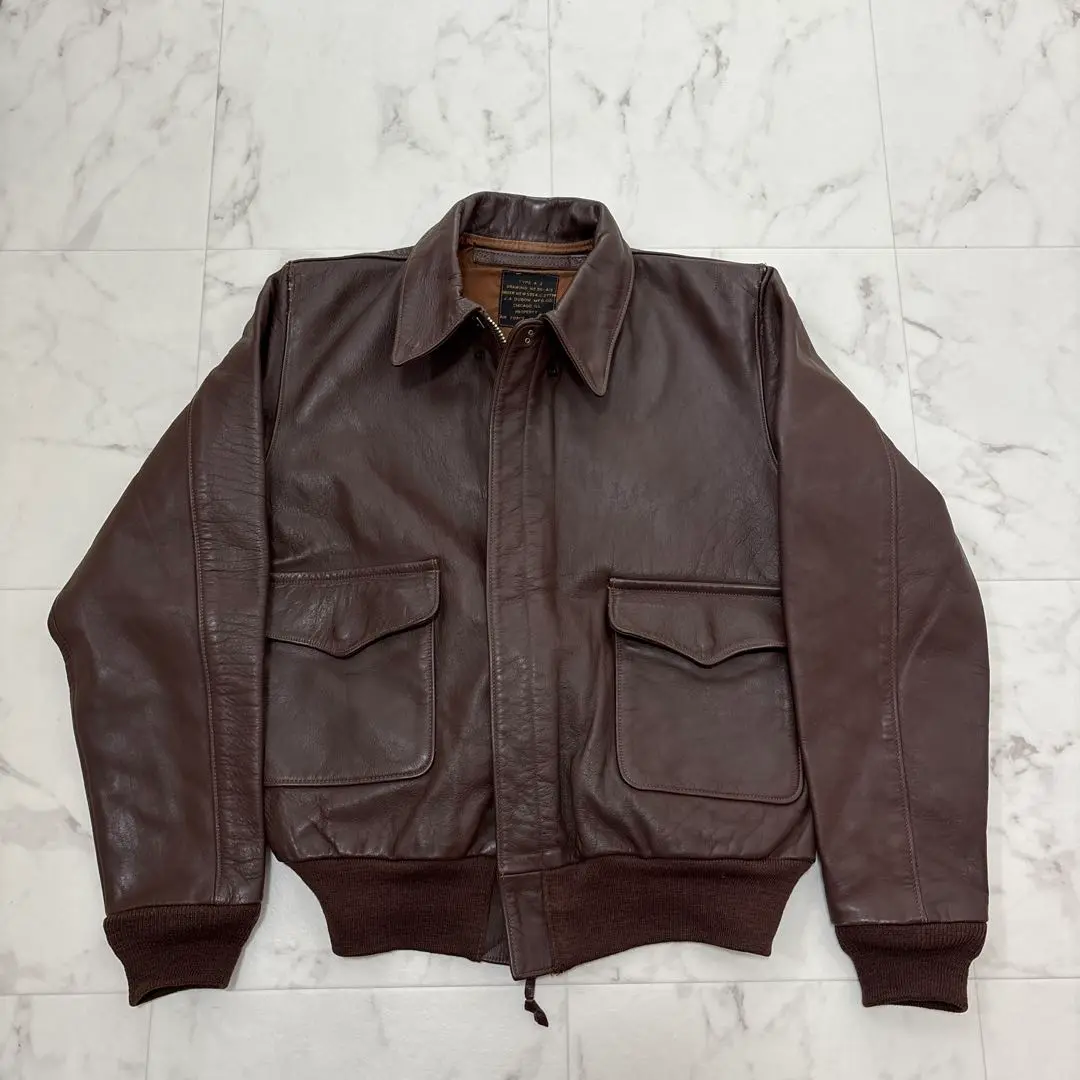 美品!ロストワールド J.A.DUBOW 42 実名復刻A-2フライトジャケット