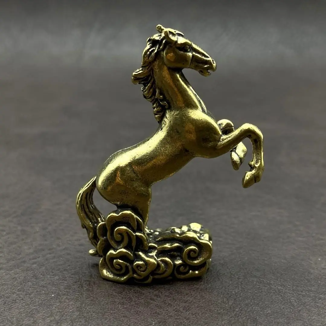 馬の置物　(革製品) 馬 オブジェ 置物 古道具 革製 インテリア 革