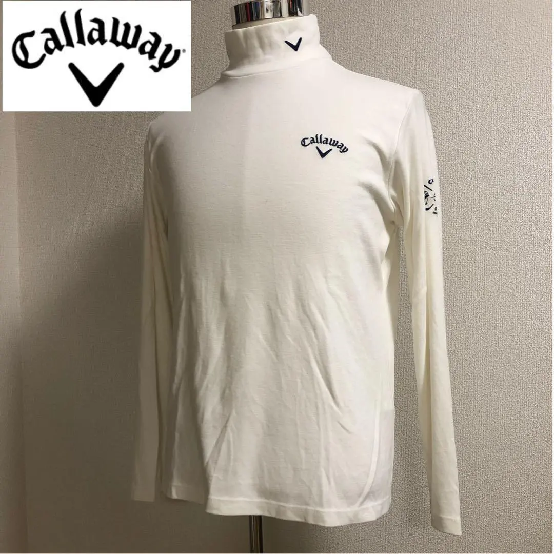Thumbnail of Callaway Fall/Winter High Neck Mock Neck Wear, Made in Japan, White, Size L