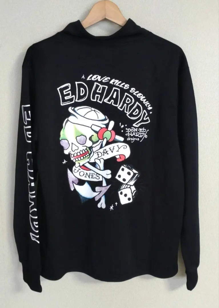 レア【Ed Hardy】トラックジャケット　ブルゾン【エドハーディ】M Y2K 楽天市場】マラソン期間中!使えるクーポン発行中☆Ed Hardy エド