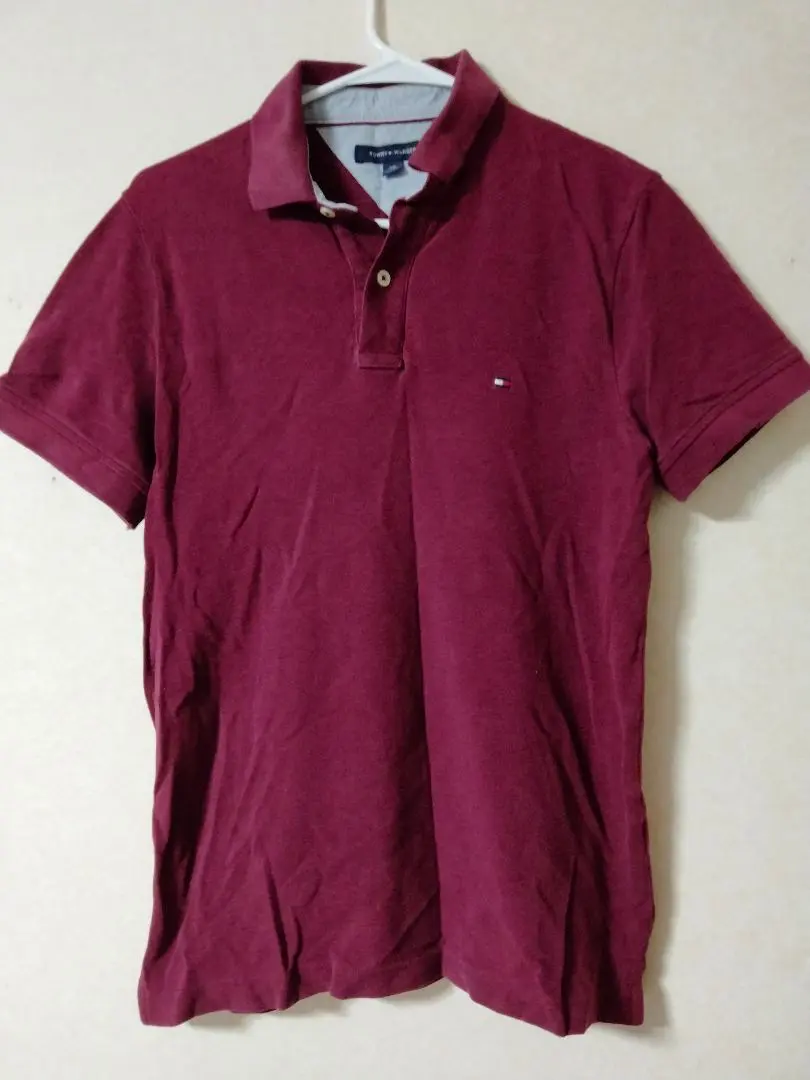 Thumbnail of TOMMY HILFIGER Burgundy Polo Shirt S/P