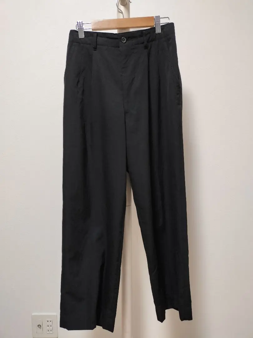 ※2 COLONY CLOTHING リネンイージースラックス ブラック 日本製 2 COLONY CLOTHING リネンイージースラックス ブラック 日本製