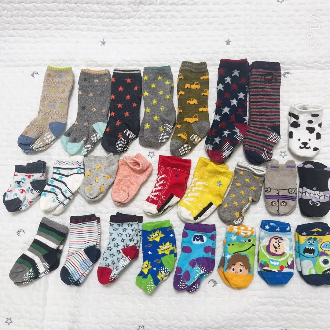 【組合購買 優惠】襪子 嬰兒 兒童 男孩 玩具總動員 細菌人 的縮圖