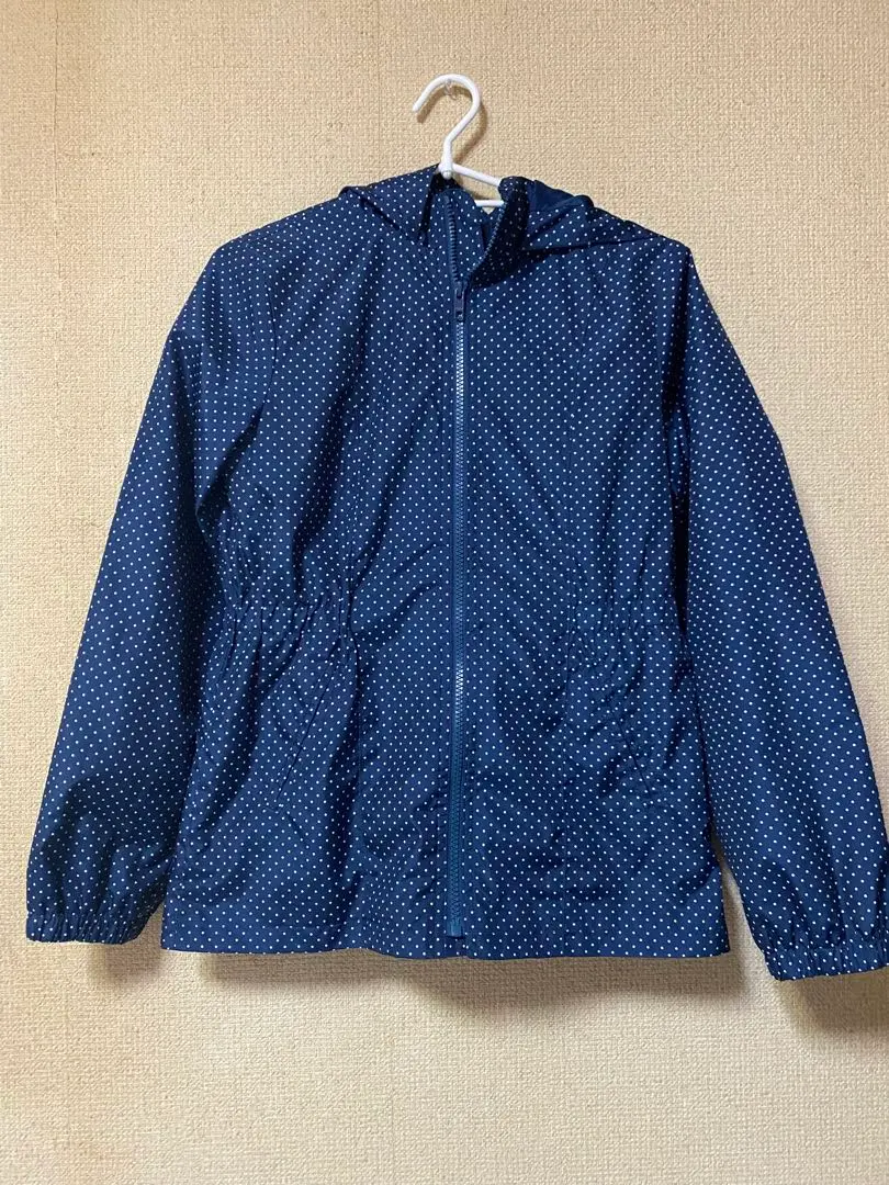 Thumbnail of Navy dot hooded jacket XXL