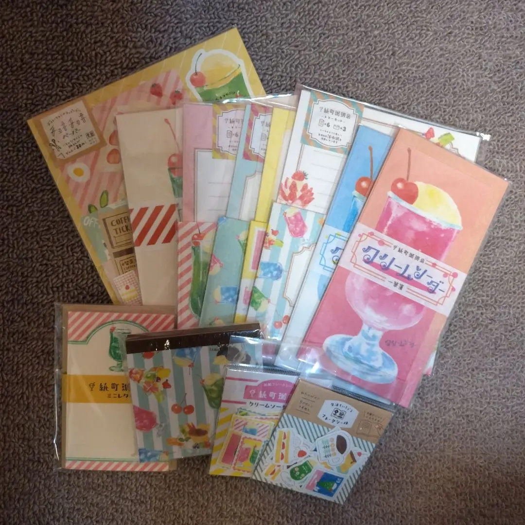 Thumbnail of Kamichō Coffee Shop [Cream Soda Set] Stickers, Letter Set, Memo, Mini Letter, and More