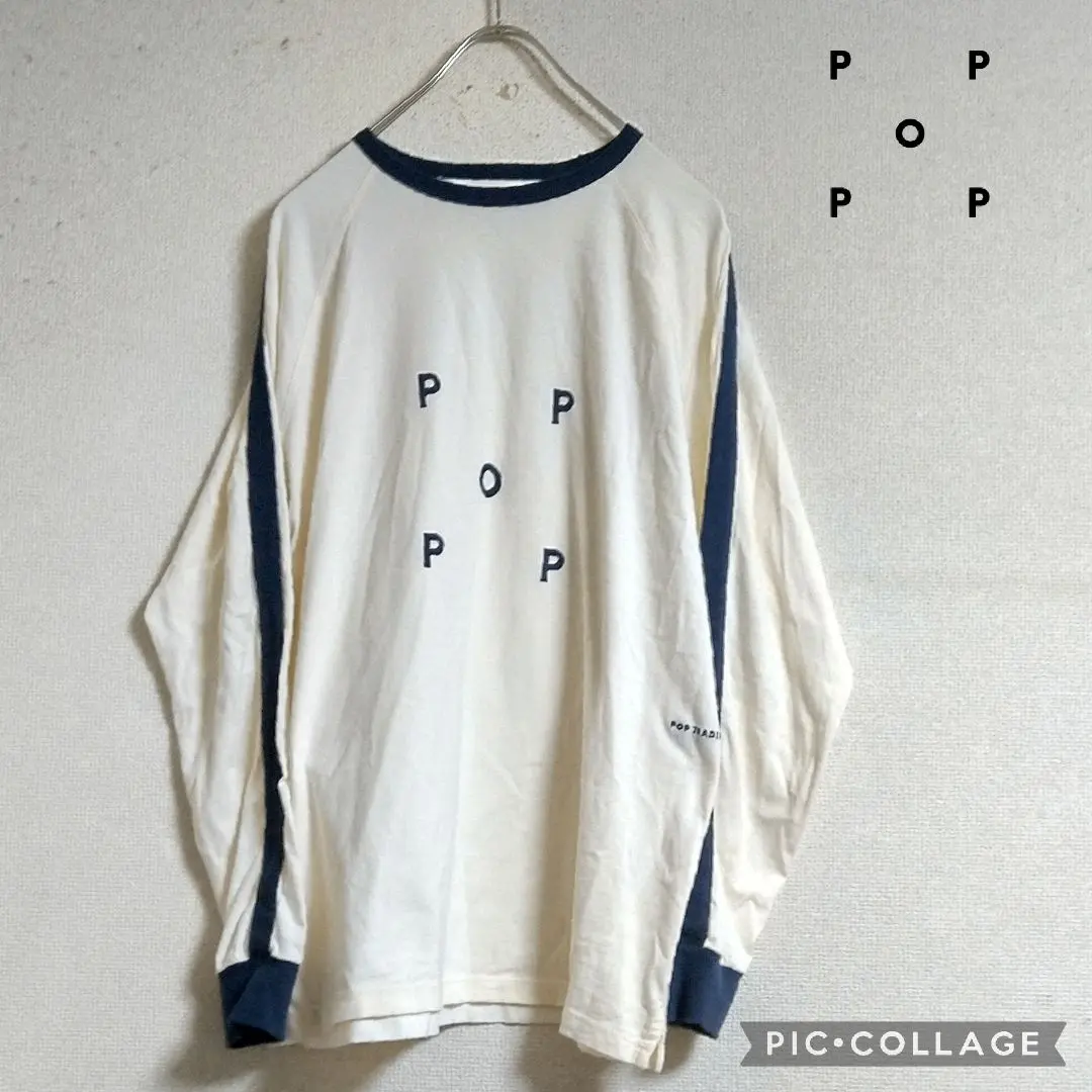 POP TRADING COMPANY POPEYE ストライプ ボーダー 長袖 POP TRADING COMPANY tシャツ COMPANY/ポップトレーディング