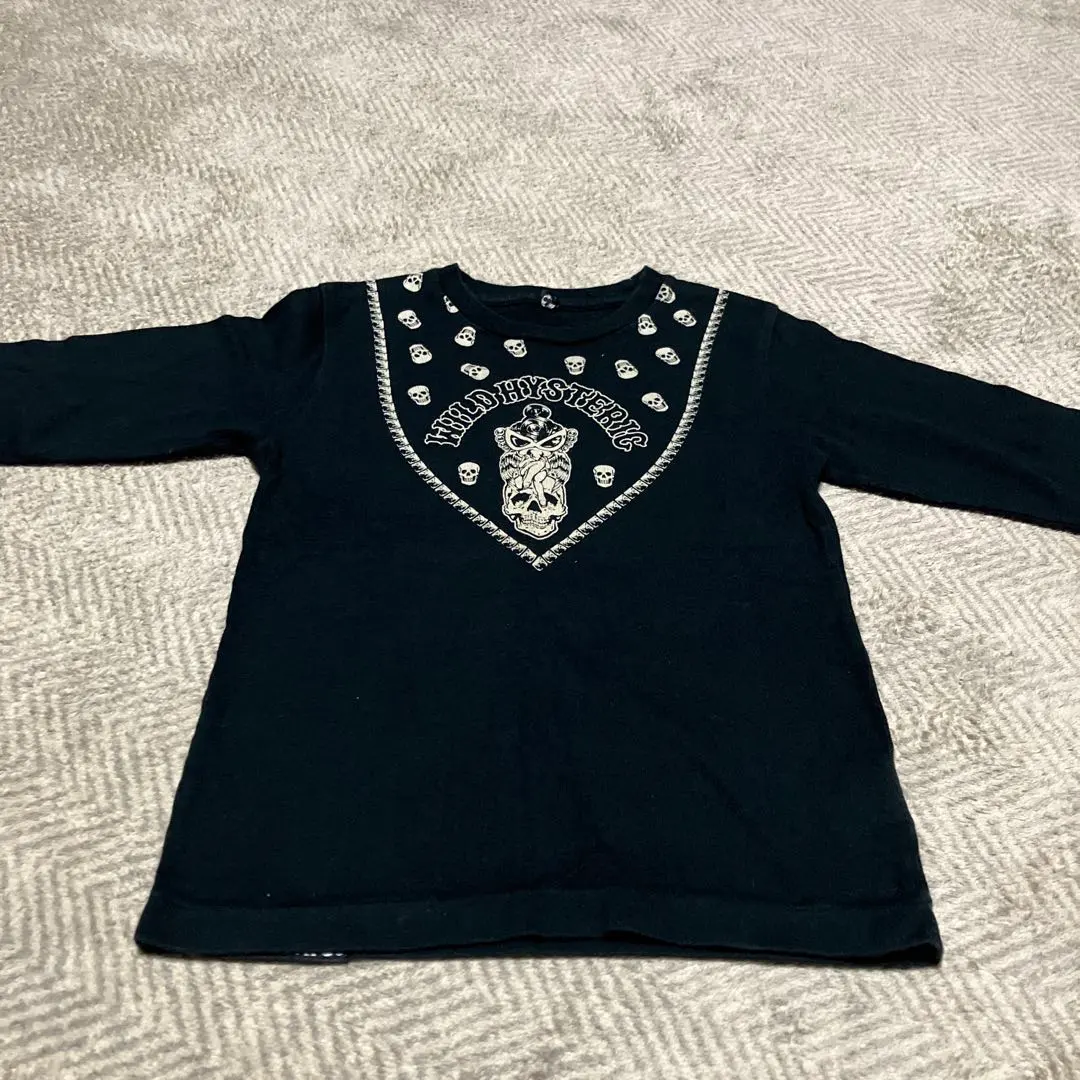 HYSTERIC 骷髏刺繡 七分袖針織衫 的縮圖