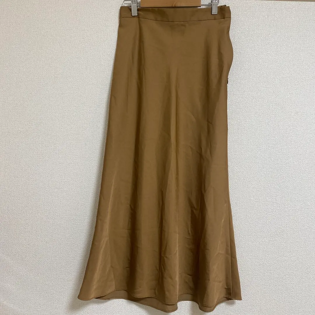 Thumbnail of journal standard relume Satin Brown Flare Skirt