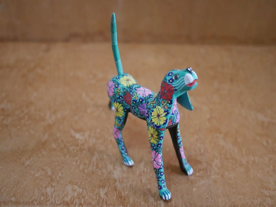 OAXACAN WOOD CARVING オアハカンウッドカービング　カエル大 OAXACAN WOOD CARVING オアハカンウッドカービング カエル大