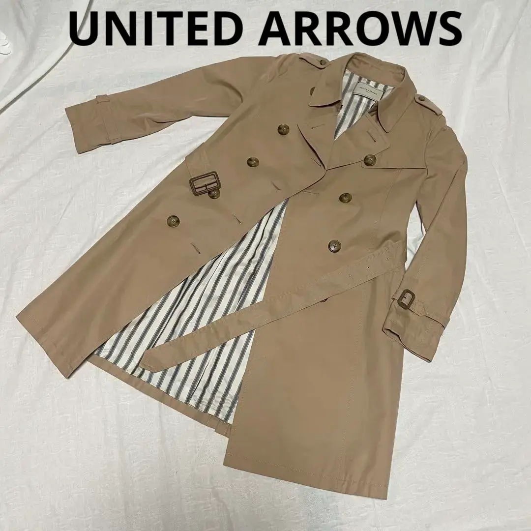 Thumbnail of ★ Excellent Condition - Classic UNITED ARROWS Trench Coat, Size L, Beige