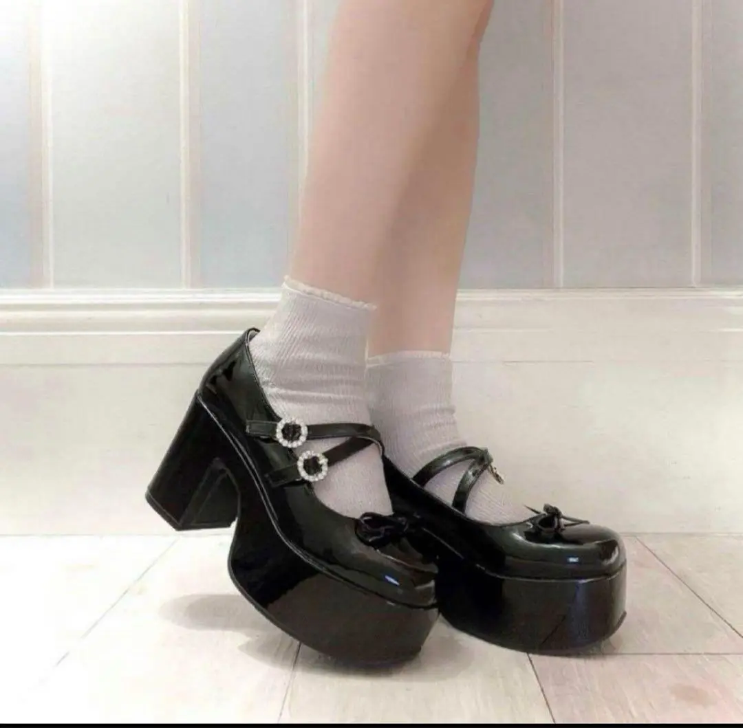 evelyn メリージェーン厚底パンプス パンプス 厚底メリージェーンシューズ : ZOZOTOWN Yahoo!店