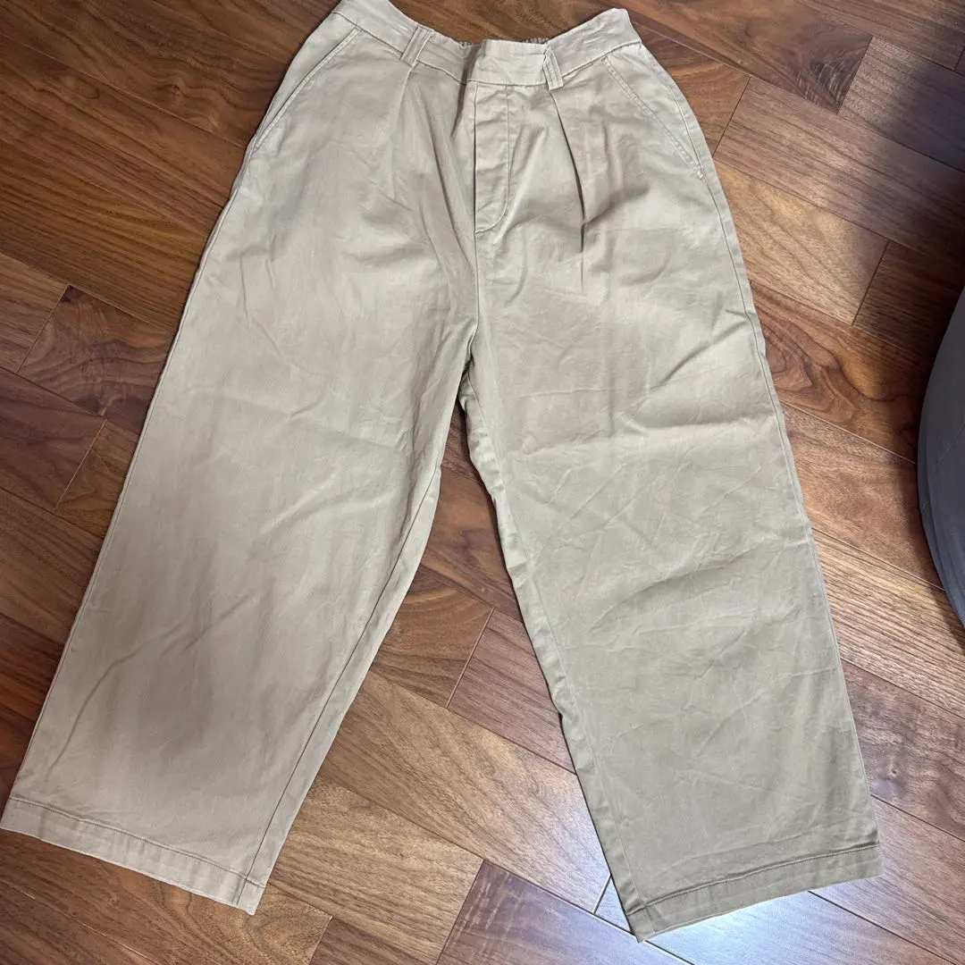 Thumbnail of Beige Casual Pants with Elastic Waist