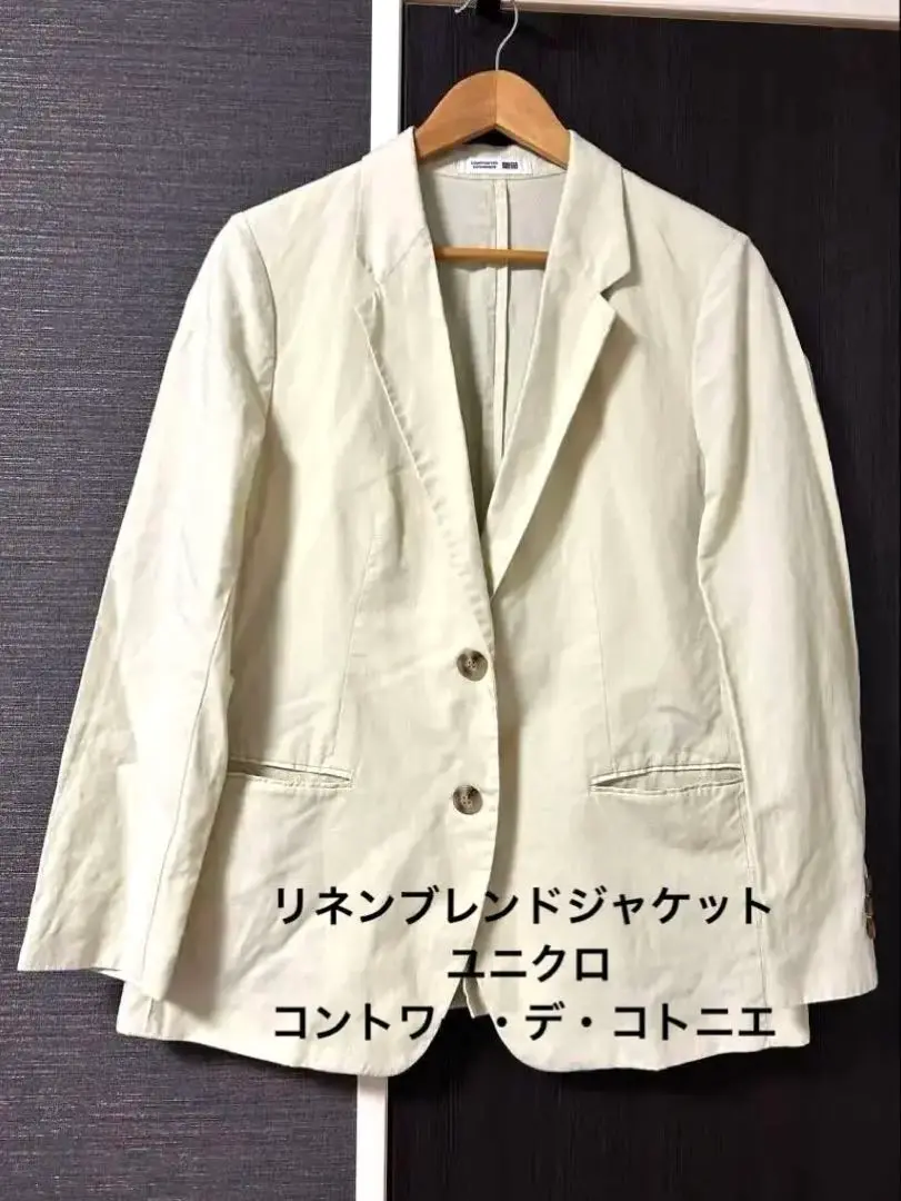 【ハルソウサクさま専用 】コントワードコトニエ　リネンブレンドジャケット ハルソウサクさま専用 】コントワードコトニエ リネンブレンド