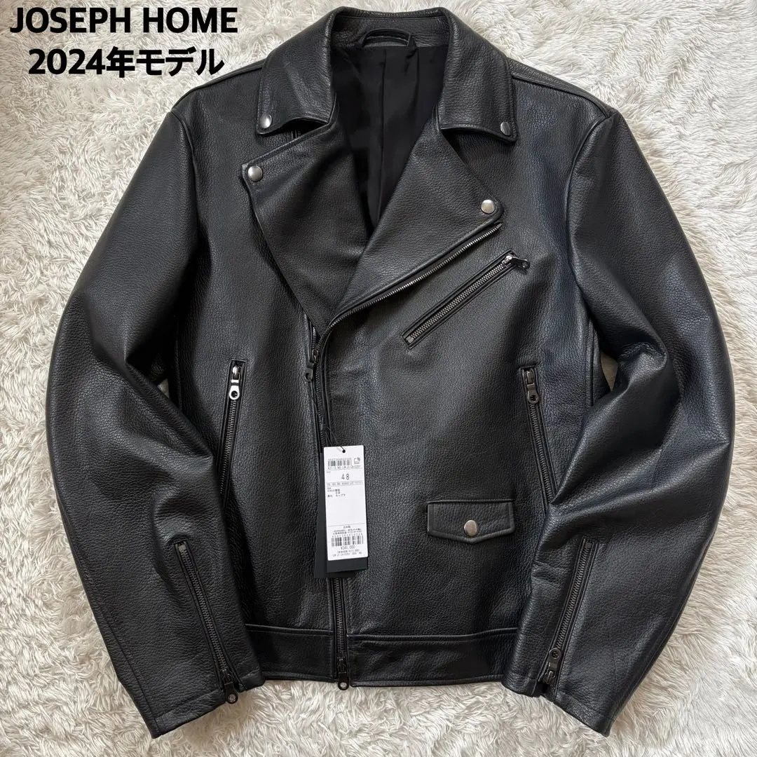 新品 2024年作品 JOSEPH HOMME 和牛 シボ革 シングルライダース JOSEPH HOMME】HIGH GRADE LINE WAGYU LEATHER| ファッション