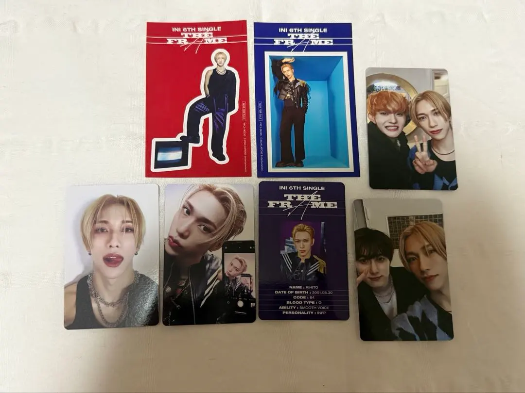 Thumbnail of Rihito Ikezaki (INI) THE FRAME Trading Cards & Stickers Complete Set