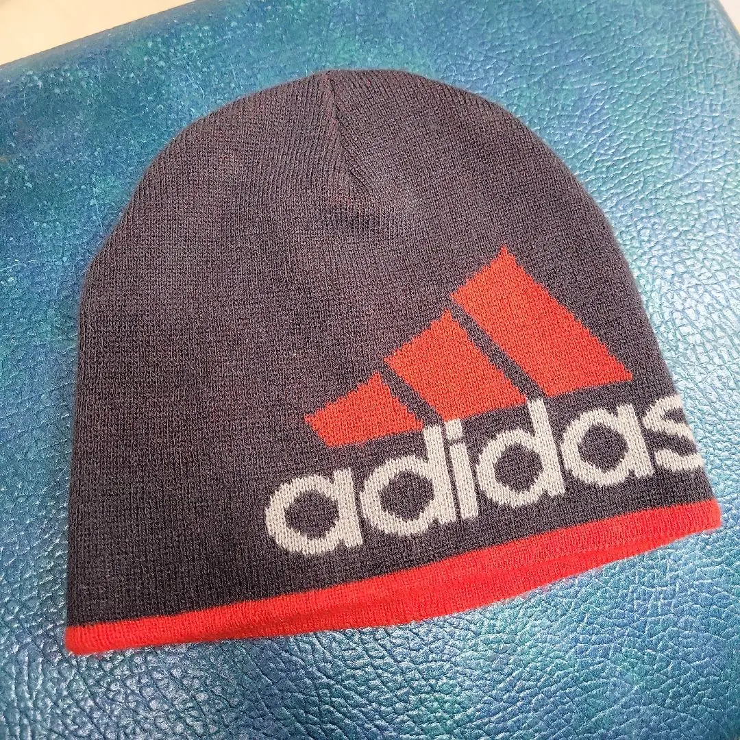Thumbnail of adidas Knit Cap Gray/Red 54-57cm