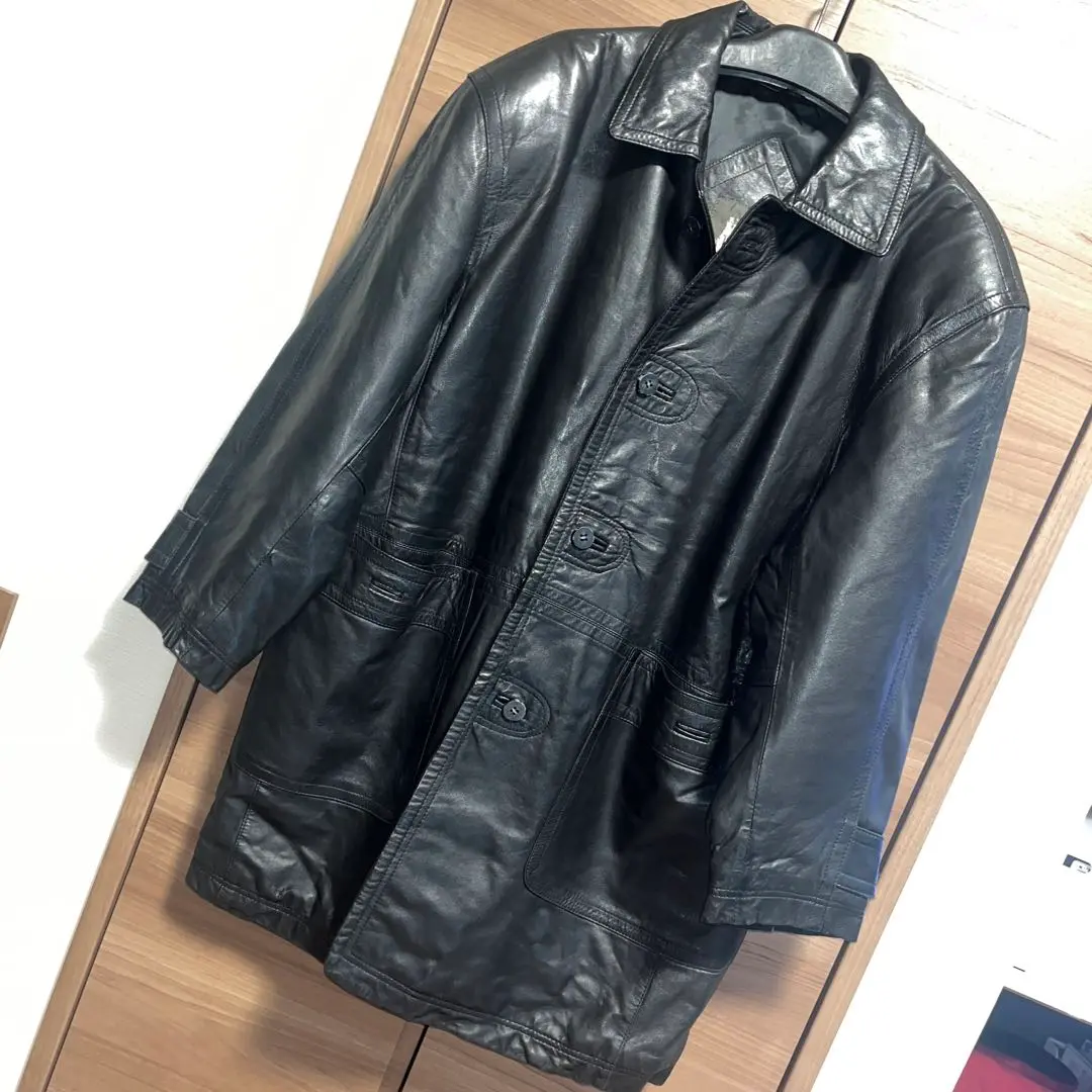 シザキ Ka uomo（カウオーモ）　ロングコート　no3革　サイズM ラム革コート ロングジャケット レザージャケット メンズ 革