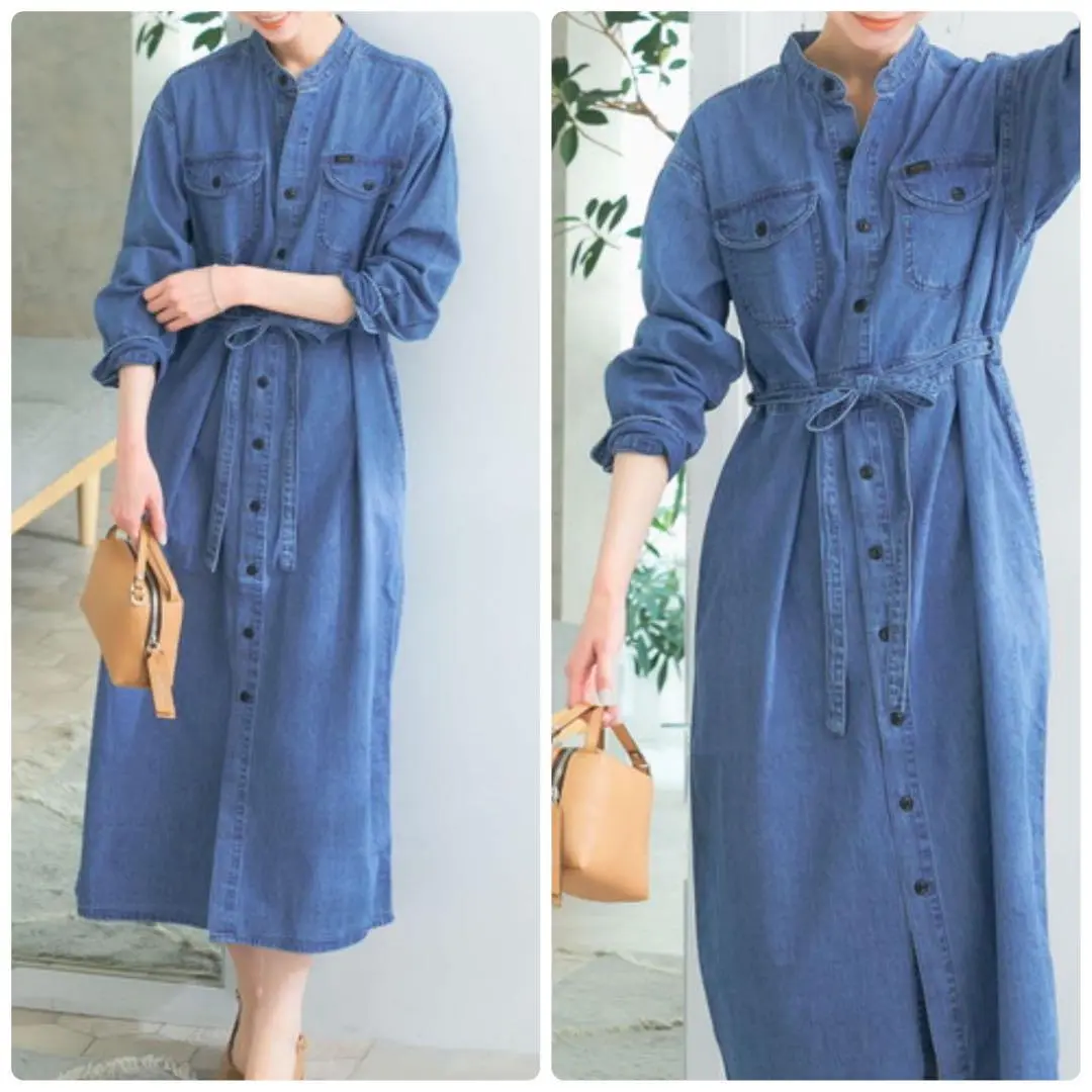 ✴︎SHIPS any別注✴︎Lee デニムワンピース ロング　ブルー　シップス 楽天市場】【SALE／30%OFF】【SHIPS any別注】Lee: デニム