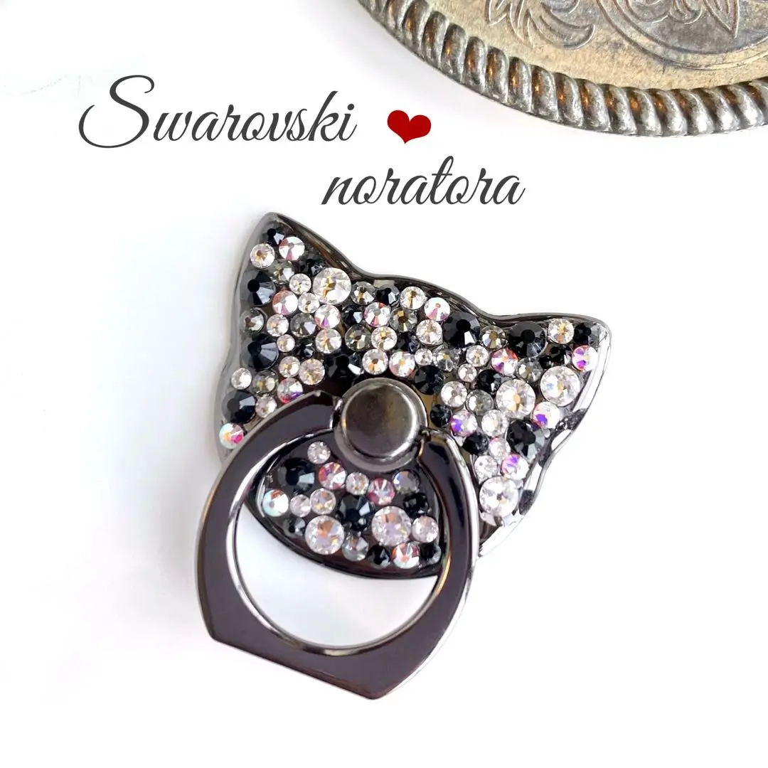 SWAROVSKI - 美品★スワロフスキー　スマホリング SWAROVSKIスワロフスキー Lucent スマホリング 追跡送料関税込
